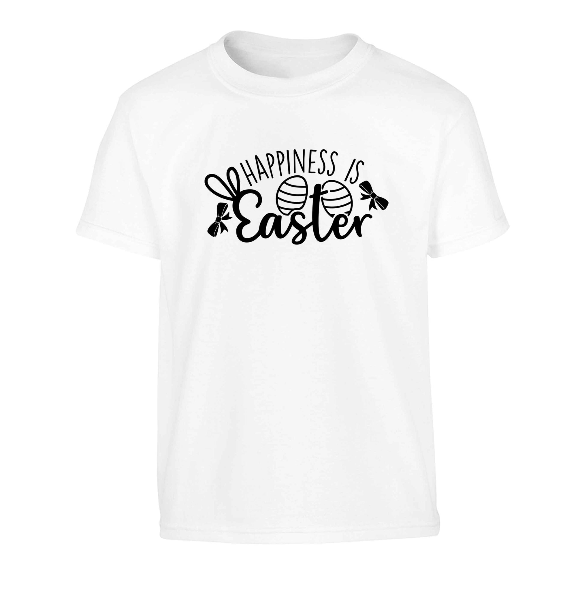 Happiness is easter Children's white Tshirt 12-13 Years