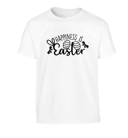 Happiness is easter Children's white Tshirt 12-13 Years