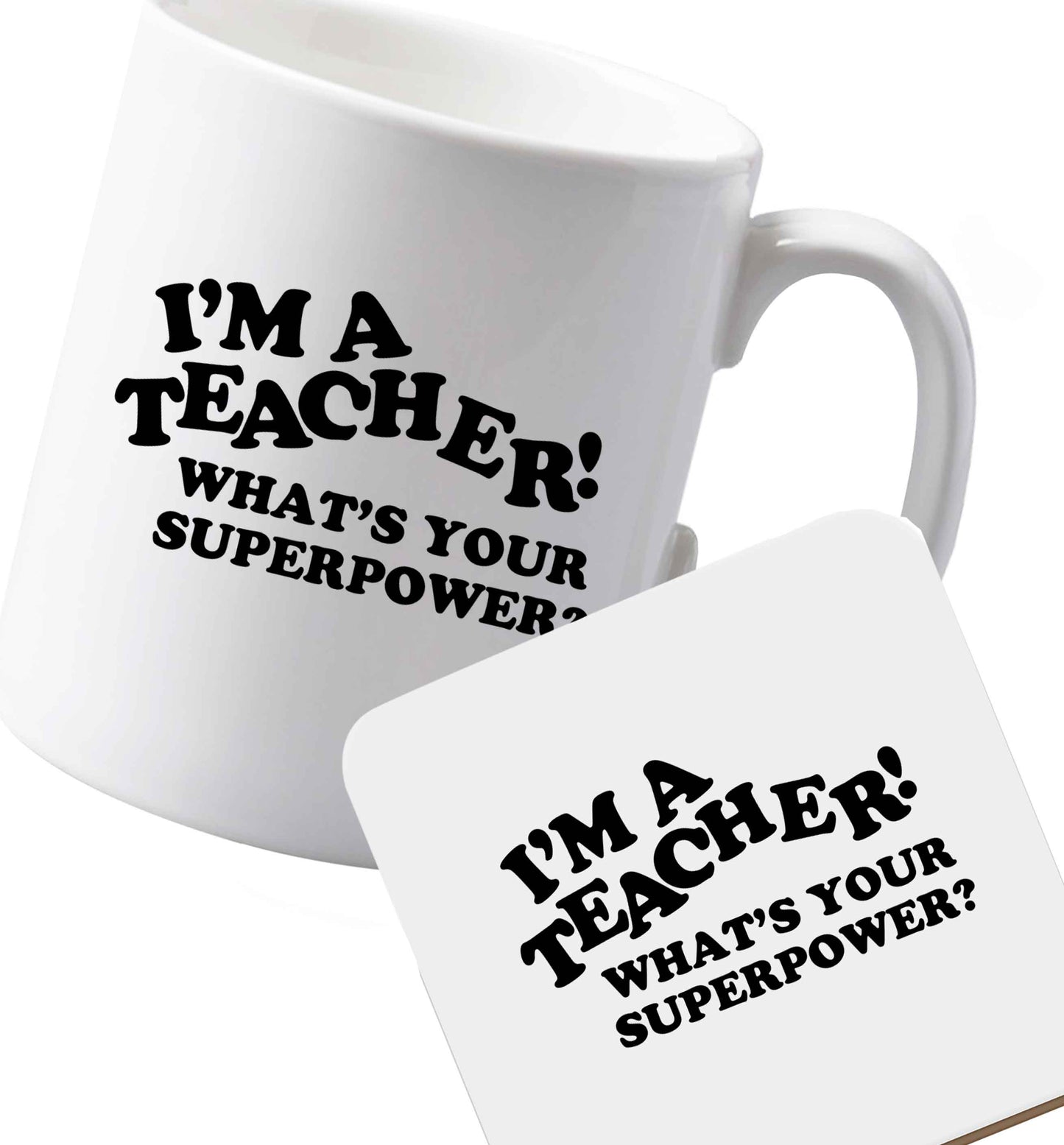 10 oz Ceramic mug and coaster Favourite Type Pan Pancake both sides