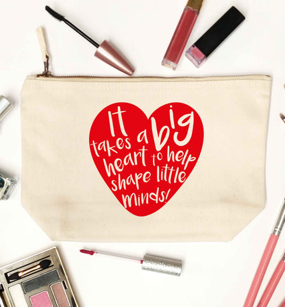 It takes a big heart to help shape little minds natural makeup bag