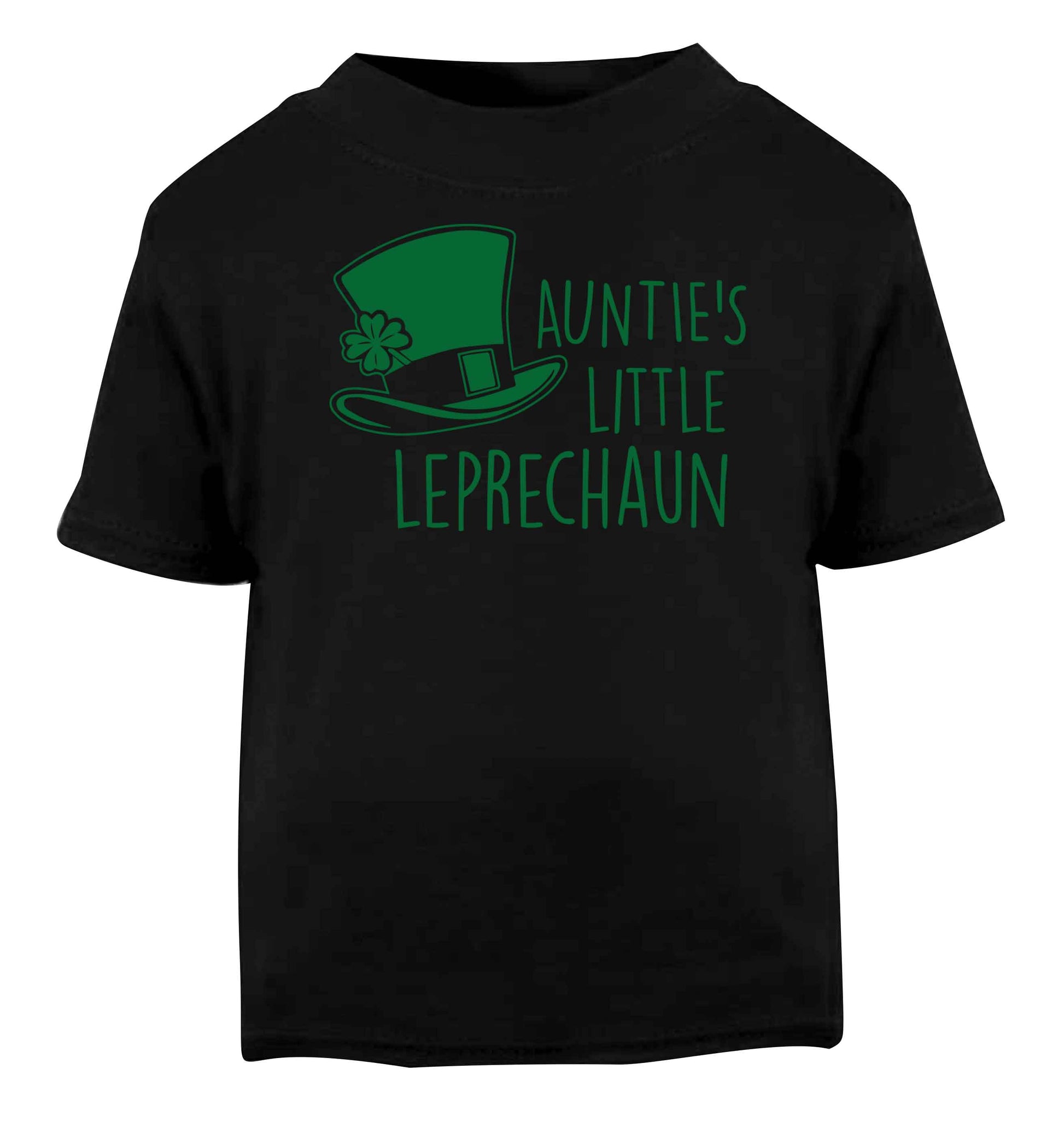 Auntie's little leprechaun Black baby toddler Tshirt 2 years