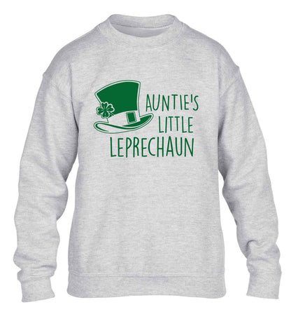 Auntie's little leprechaun children's grey sweater 12-13 Years