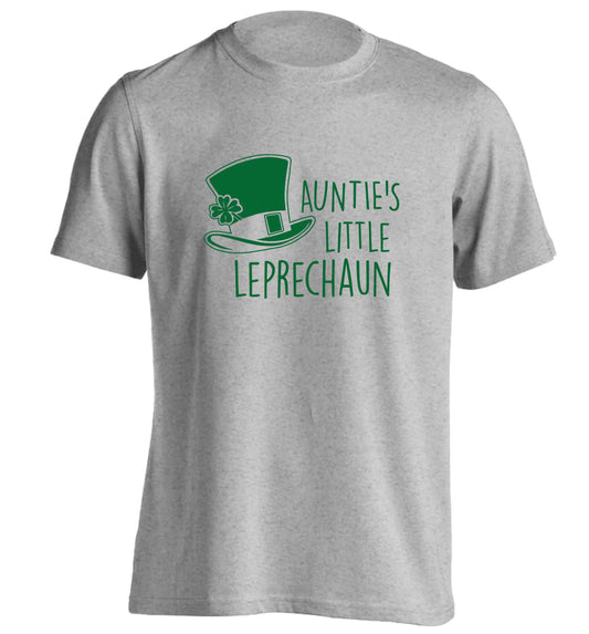 Auntie's little leprechaun adults unisex grey Tshirt 2XL