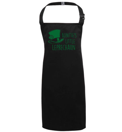 Auntie's little leprechaun black apron 7-10 years