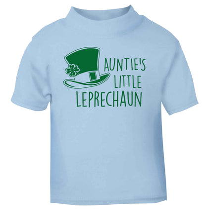 Auntie's little leprechaun light blue baby toddler Tshirt 2 Years
