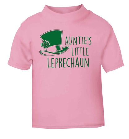 Auntie's little leprechaun light pink baby toddler Tshirt 2 Years