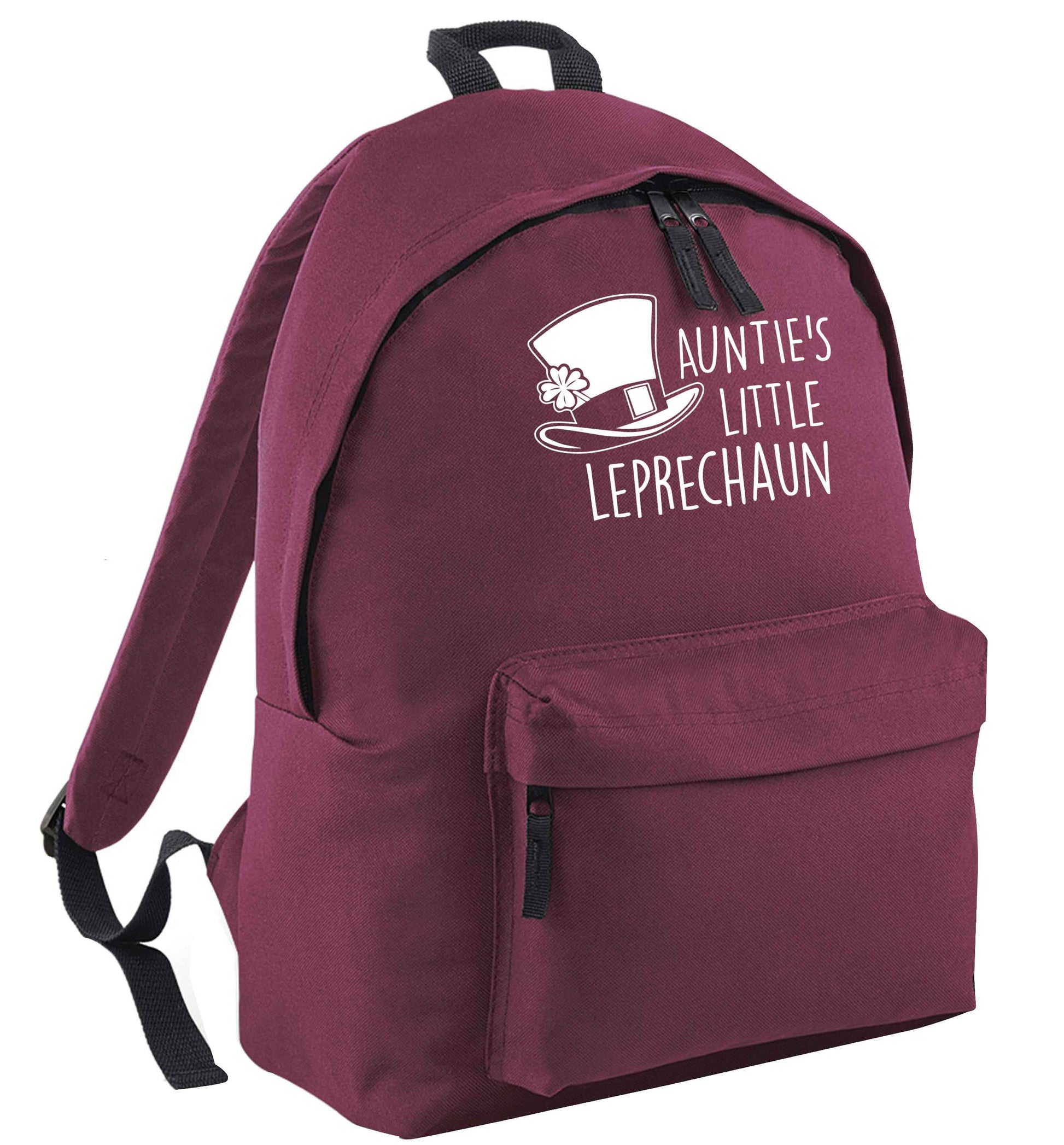 Auntie's little leprechaun black adults backpack