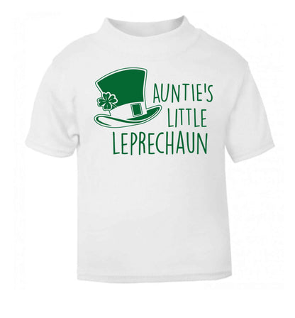 Auntie's little leprechaun white baby toddler Tshirt 2 Years