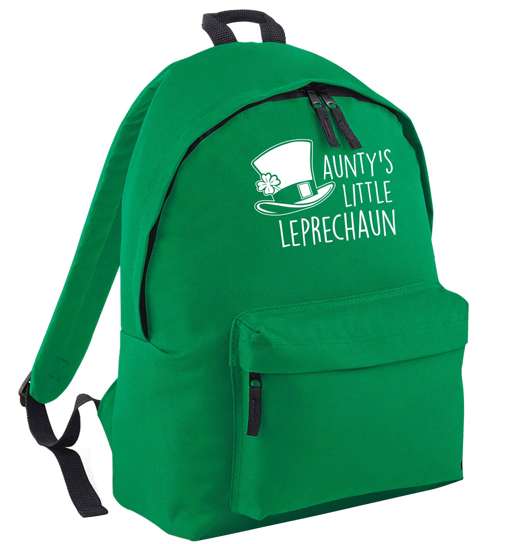 Aunty's little leprechaun green adults backpack