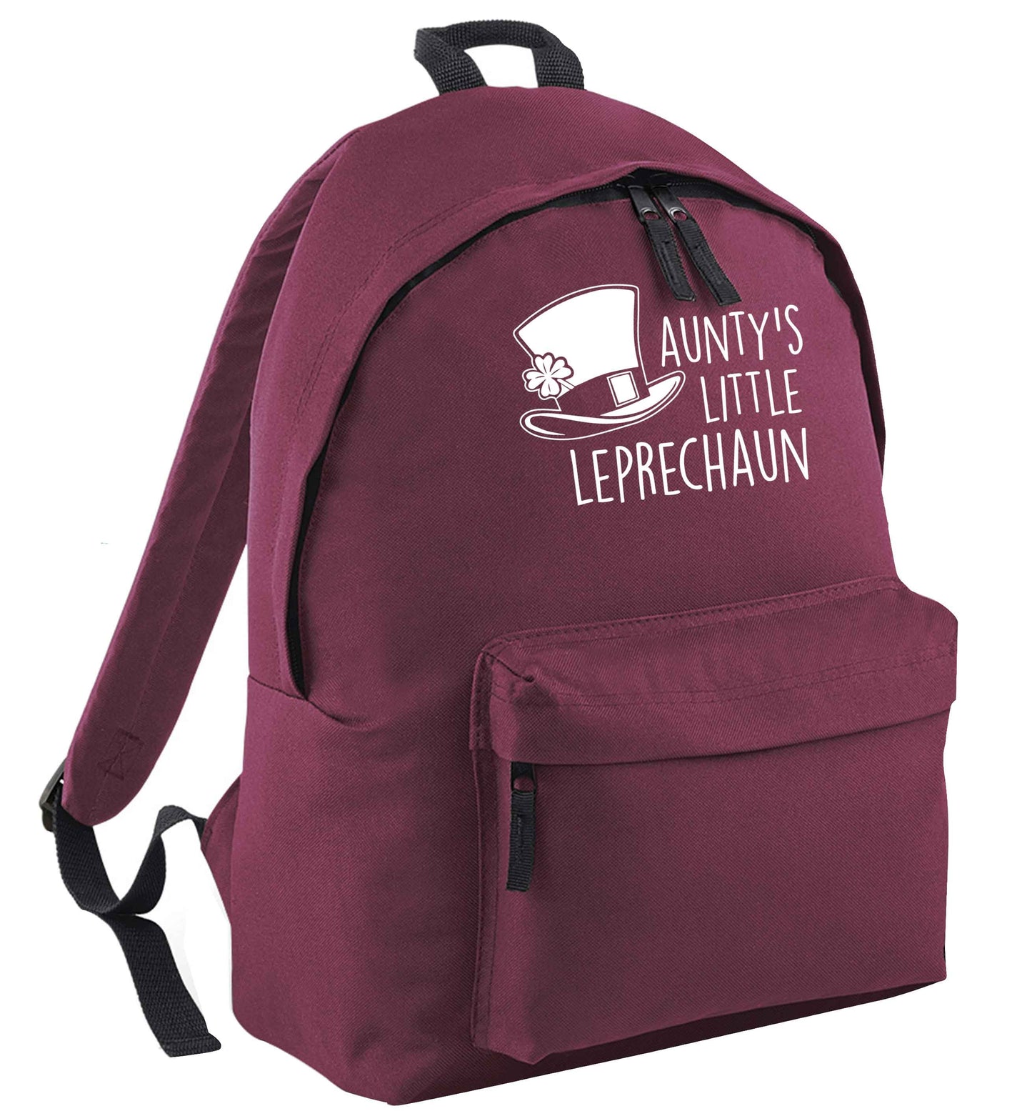 Aunty's little leprechaun black adults backpack