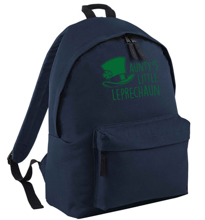 Aunty's little leprechaun navy adults backpack