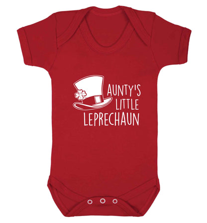 Aunty's little leprechaun baby vest red 18-24 months