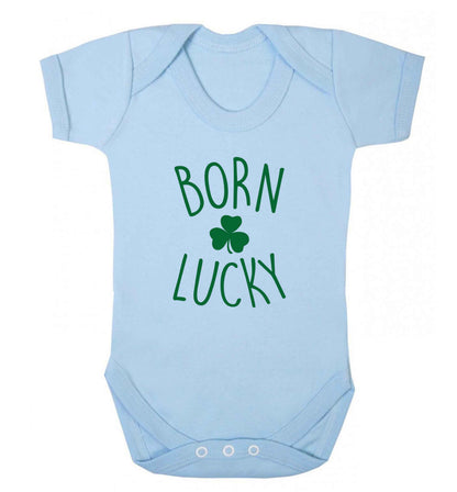 Born Lucky baby vest pale blue 18-24 months