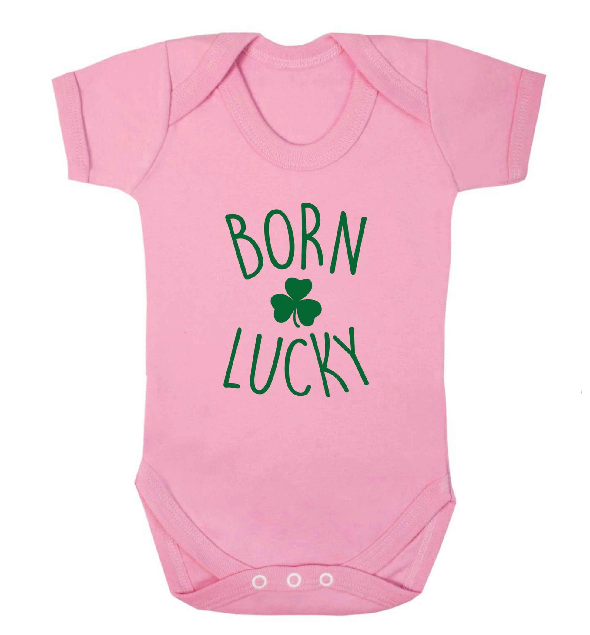 Born Lucky baby vest pale pink 18-24 months