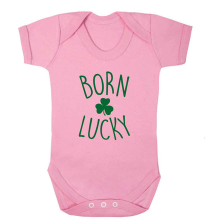 Born Lucky baby vest pale pink 18-24 months