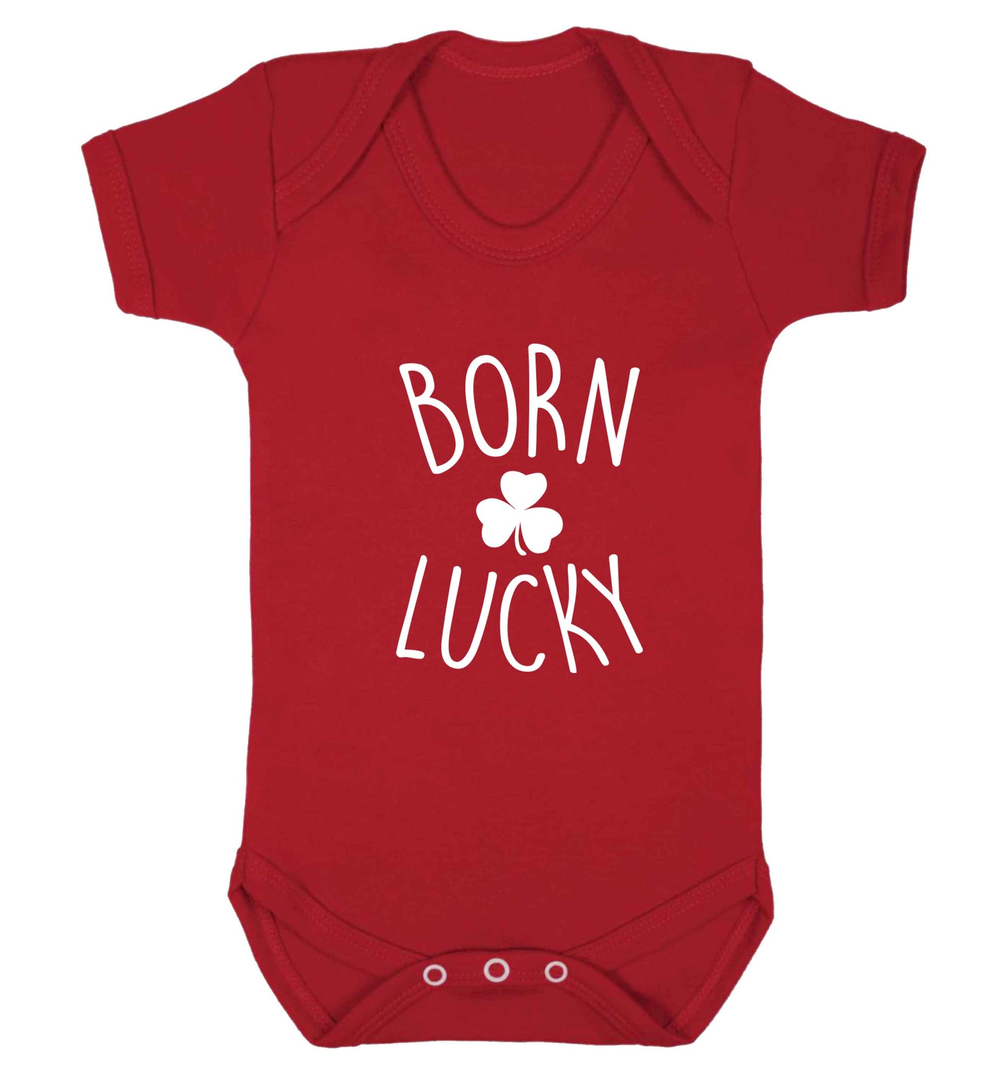 Born Lucky baby vest red 18-24 months