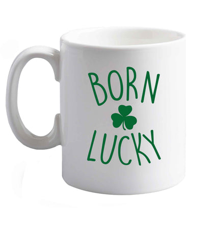 10 oz Favourite Type Pan Pancake ceramic mug right handed