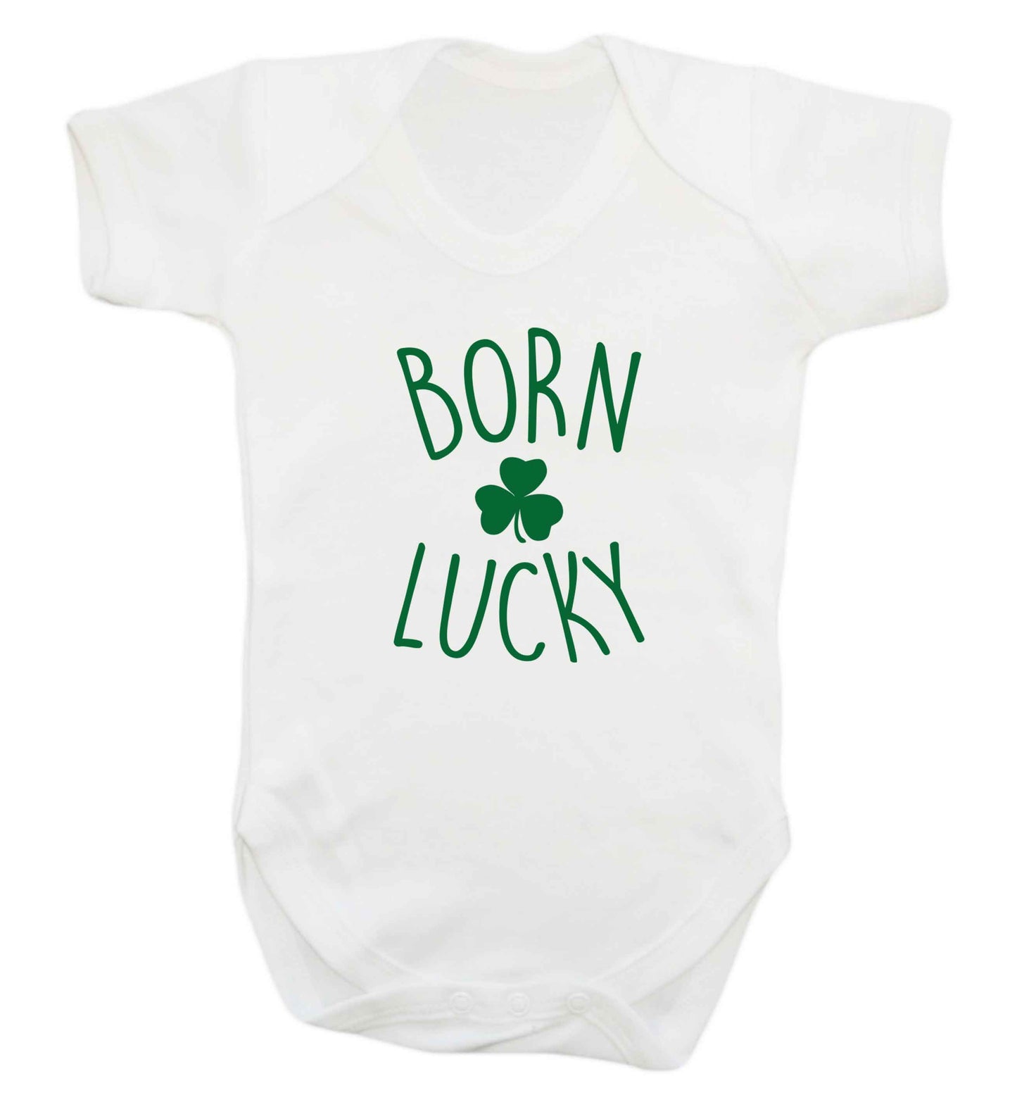 Born Lucky baby vest white 18-24 months