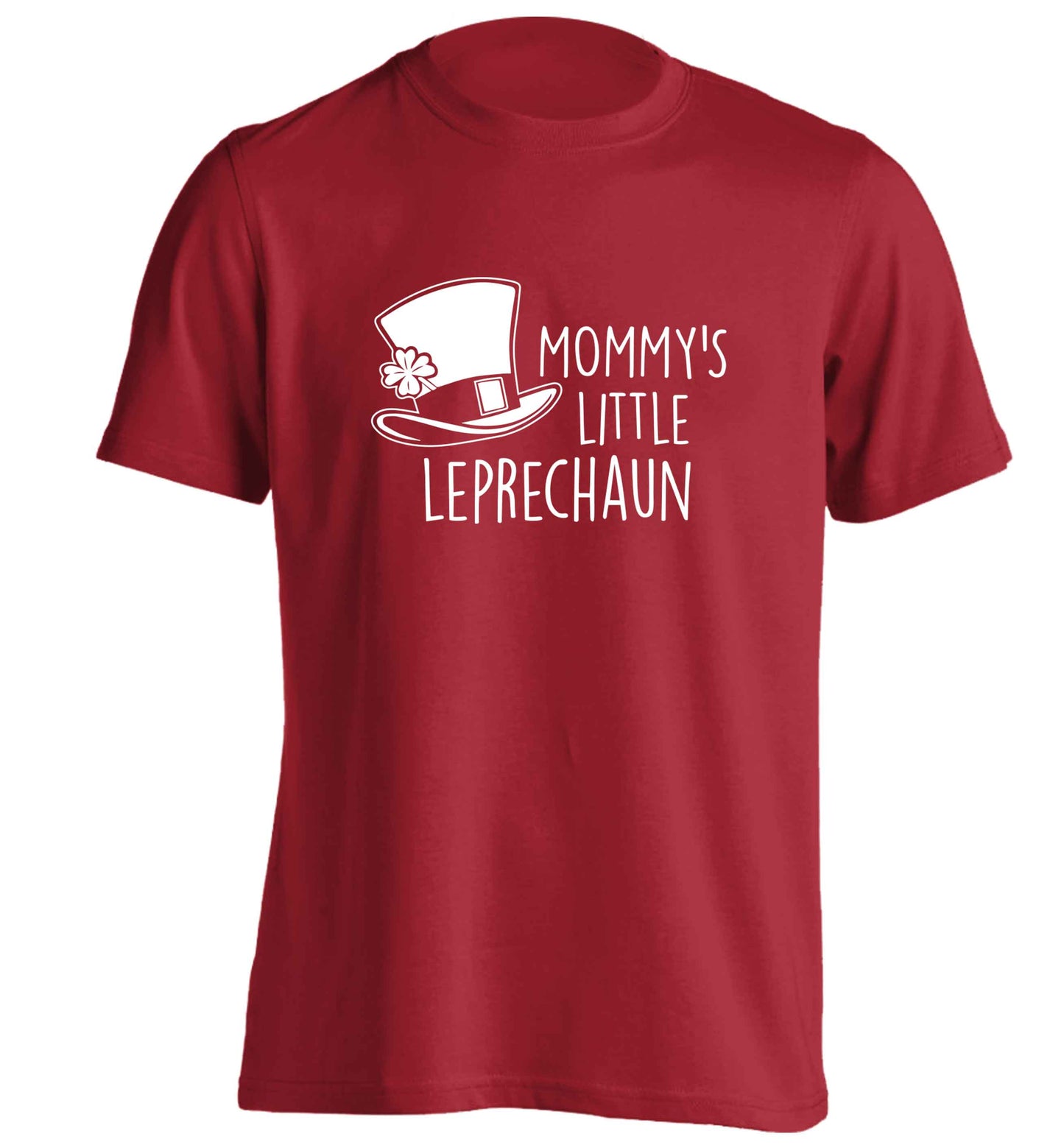 Mommy's little leprechaun adults unisex red Tshirt 2XL