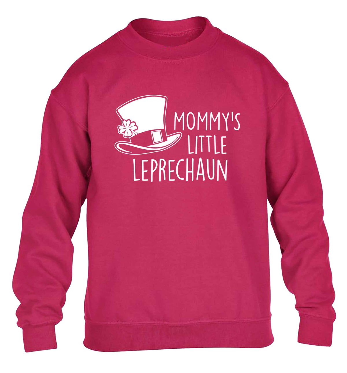 Mommy's little leprechaun children's pink sweater 12-13 Years