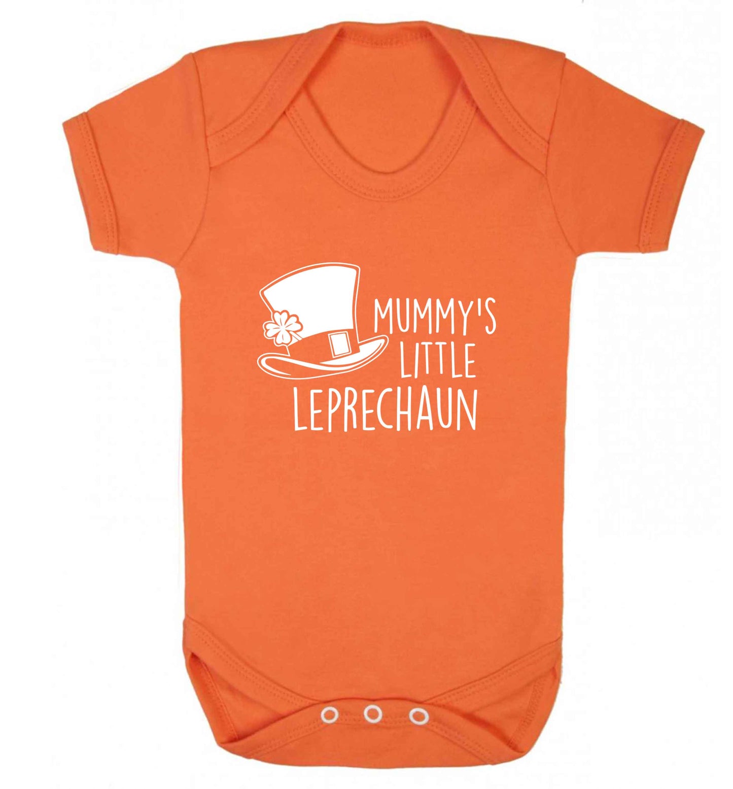 Mummy's little leprechaun baby vest orange 18-24 months