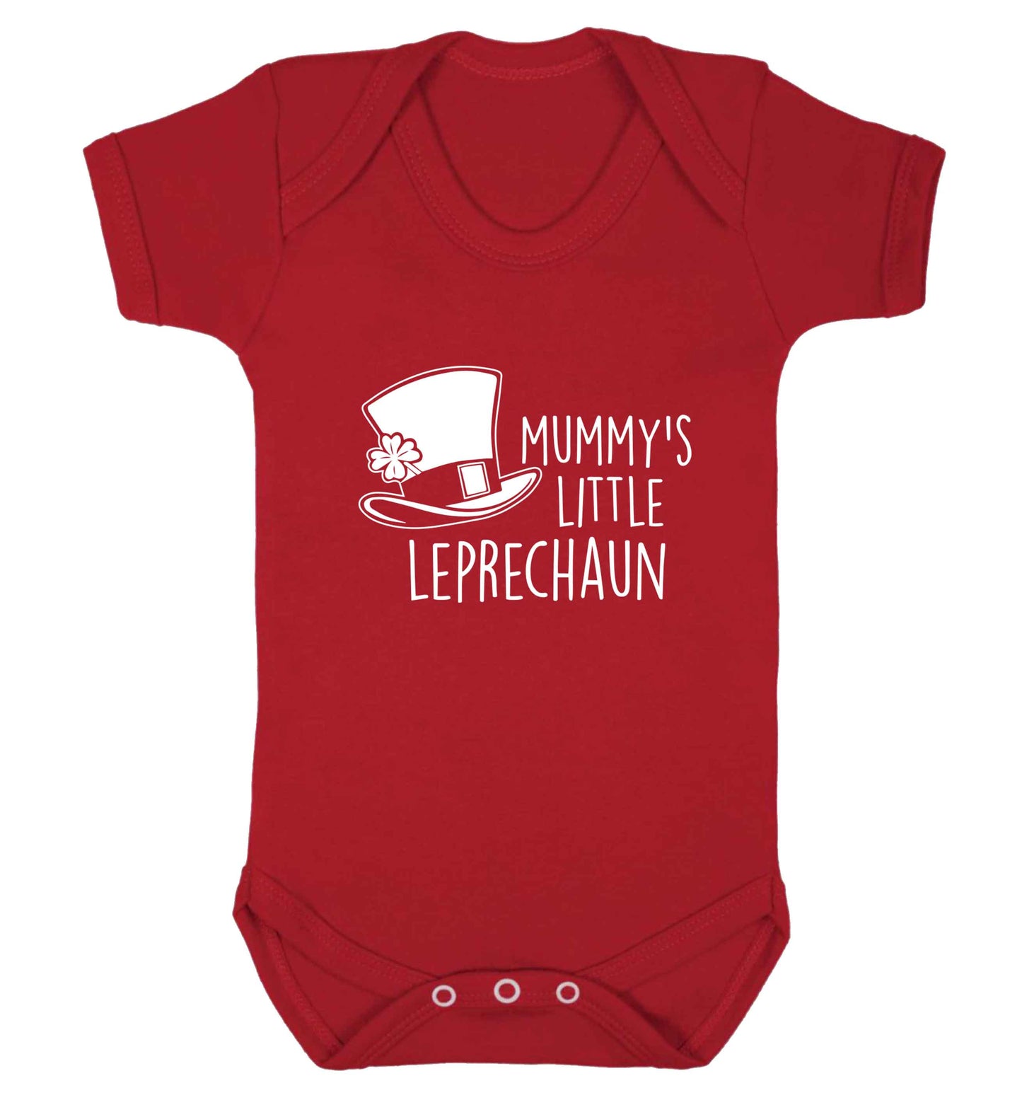 Mummy's little leprechaun baby vest red 18-24 months