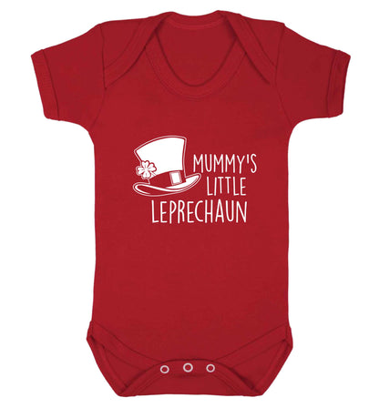Mummy's little leprechaun baby vest red 18-24 months