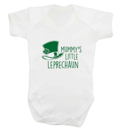 Mummy's little leprechaun baby vest white 18-24 months