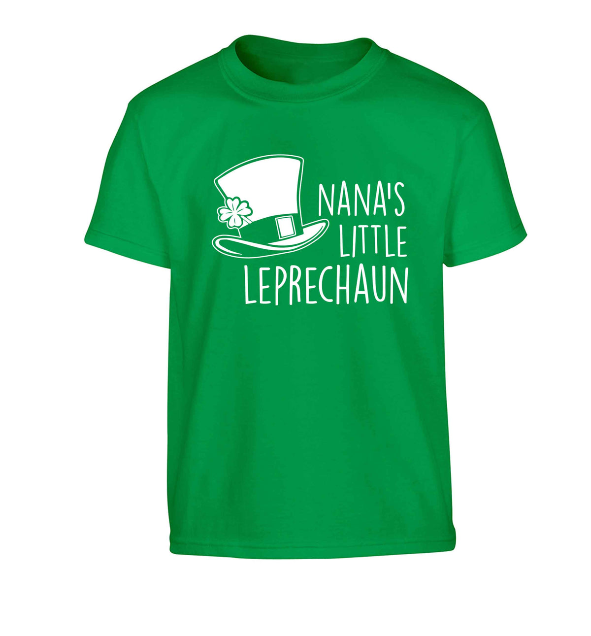 Nana's little leprechaun Children's green Tshirt 12-13 Years