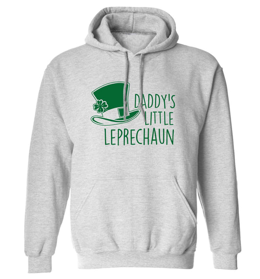 Daddy's little leprechaun adults unisex grey hoodie 2XL