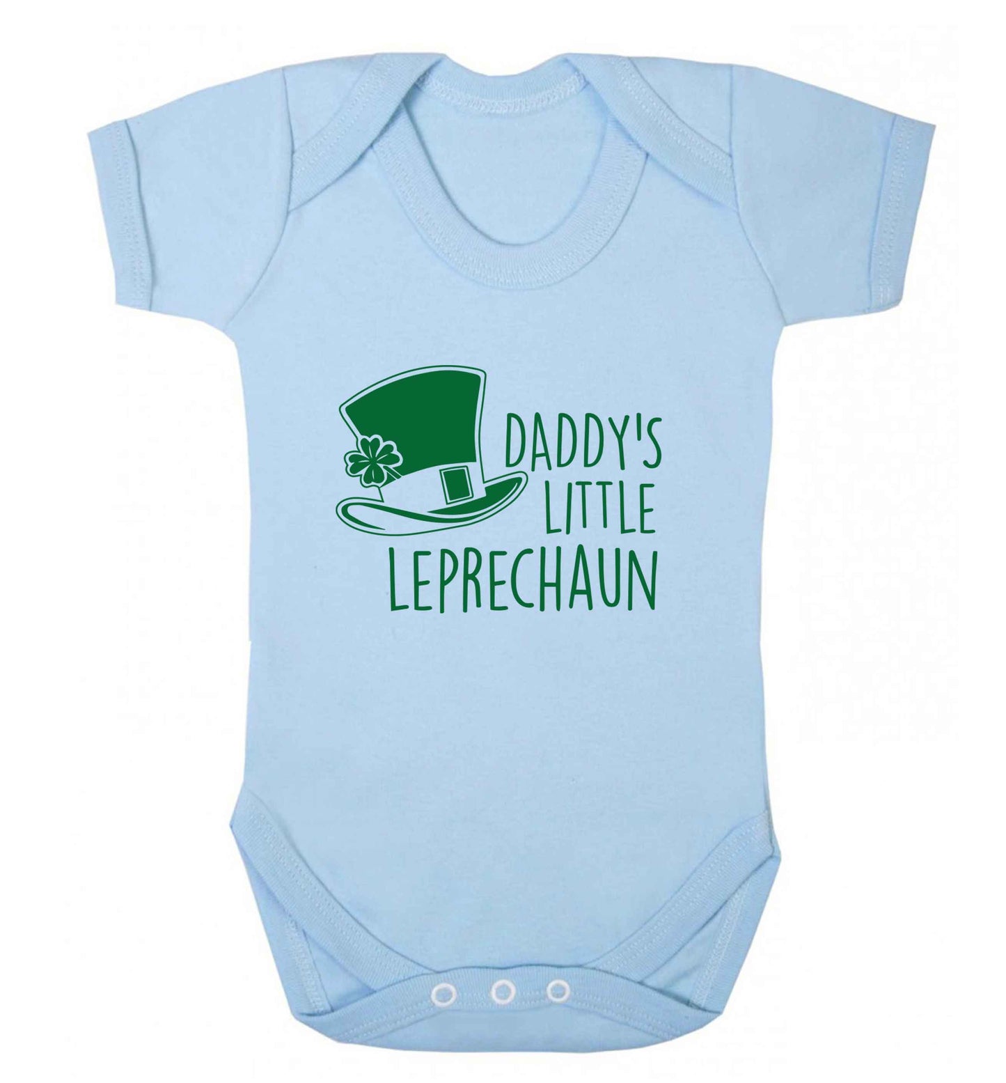 Daddy's little leprechaun baby vest pale blue 18-24 months