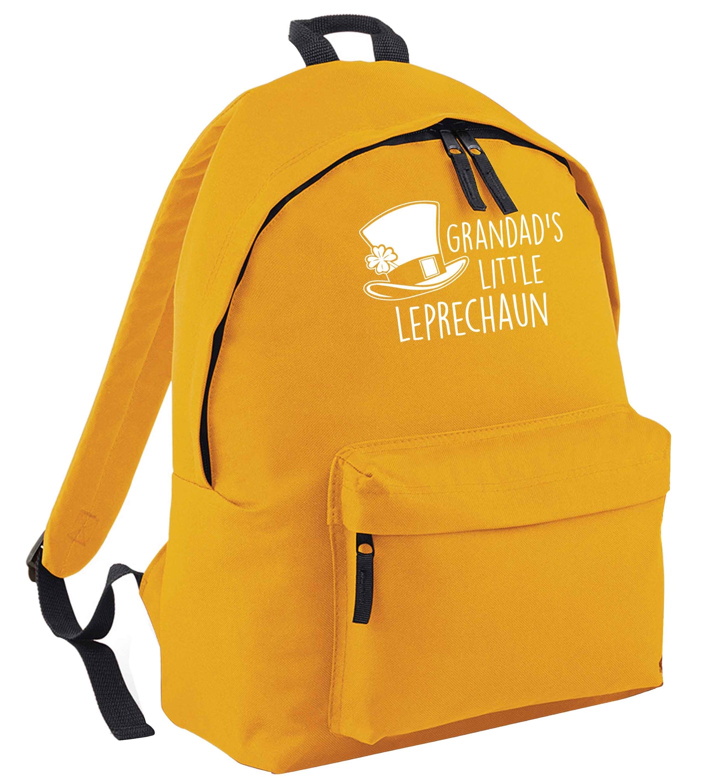 Grandad's little leprechaun mustard adults backpack