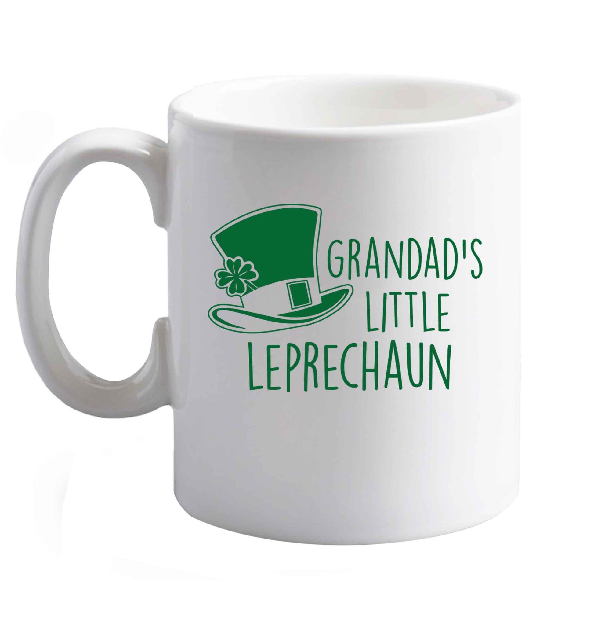10 oz Favourite Type Pan Pancake ceramic mug right handed