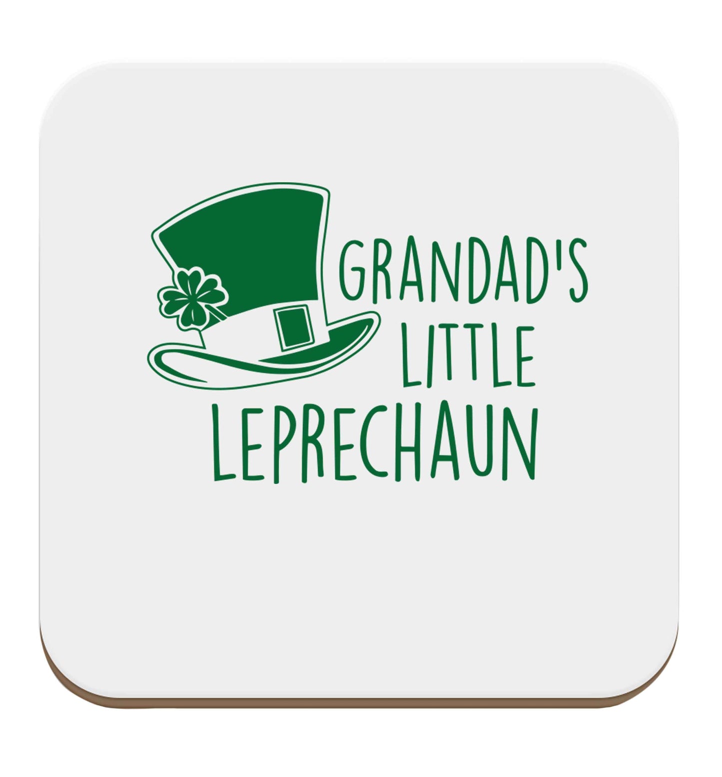 Grandad's little leprechaun set of four coasters