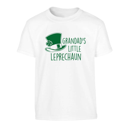Grandad's little leprechaun Children's white Tshirt 12-13 Years