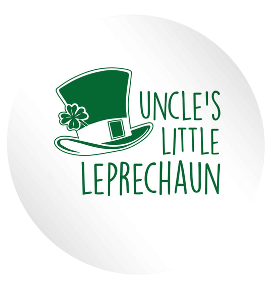 Uncles little leprechaun 24 @ 45mm matt circle stickers