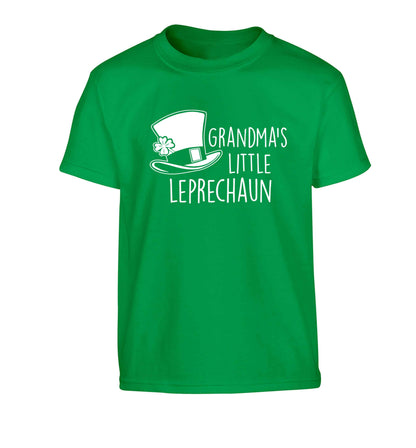 Grandma's little leprechaun Children's green Tshirt 12-13 Years