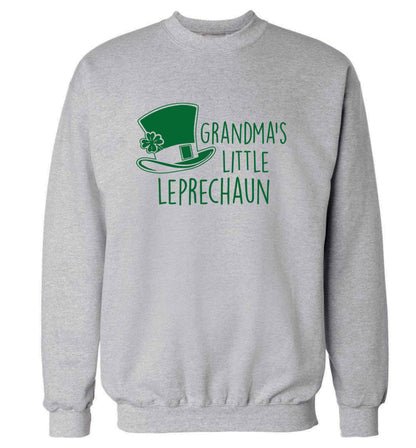 Grandma's little leprechaun adult's unisex grey sweater 2XL