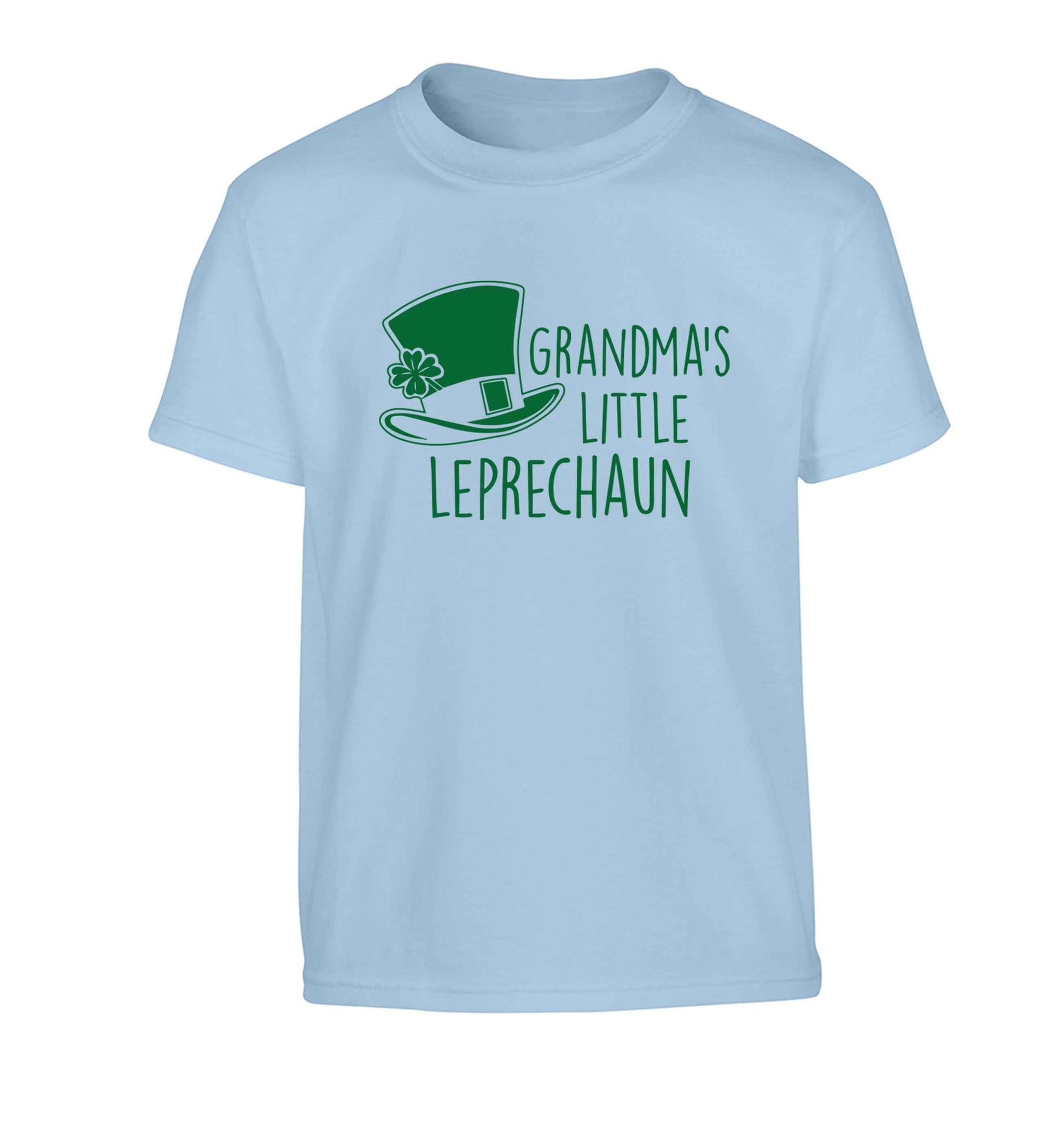 Grandma's little leprechaun Children's light blue Tshirt 12-13 Years