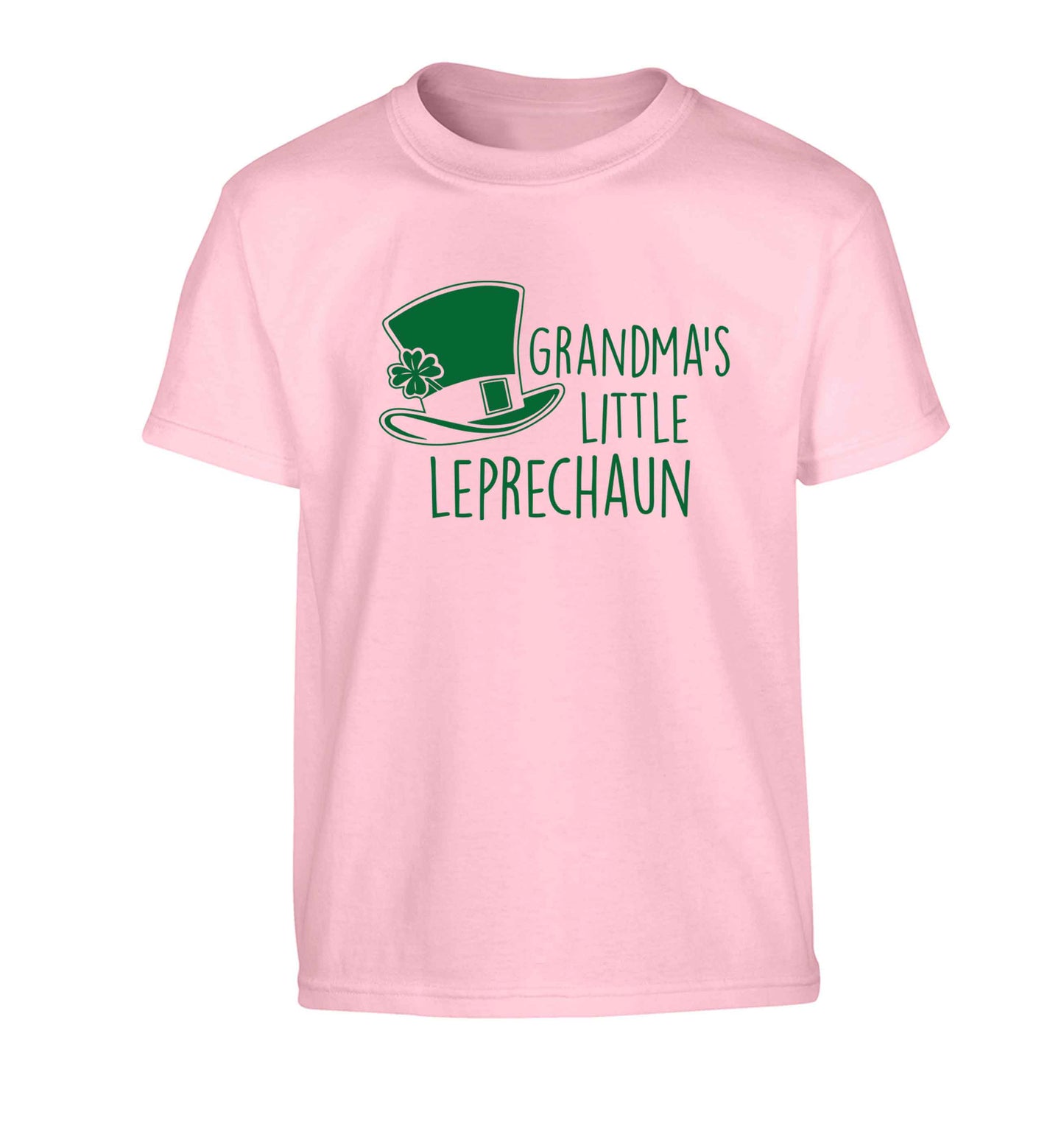 Grandma's little leprechaun Children's light pink Tshirt 12-13 Years
