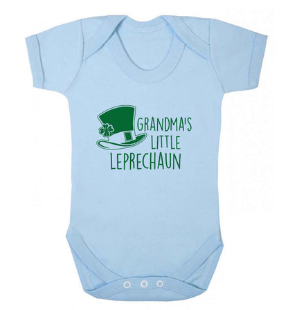 Grandma's little leprechaun baby vest pale blue 18-24 months
