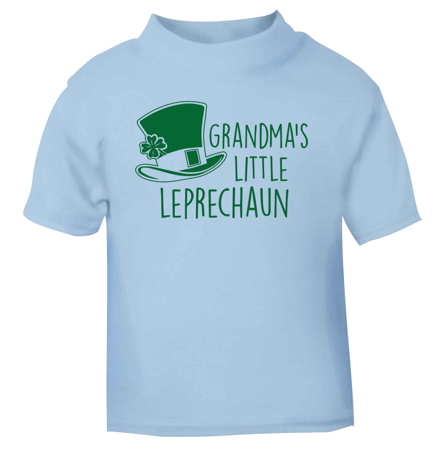 Grandma's little leprechaun light blue baby toddler Tshirt 2 Years