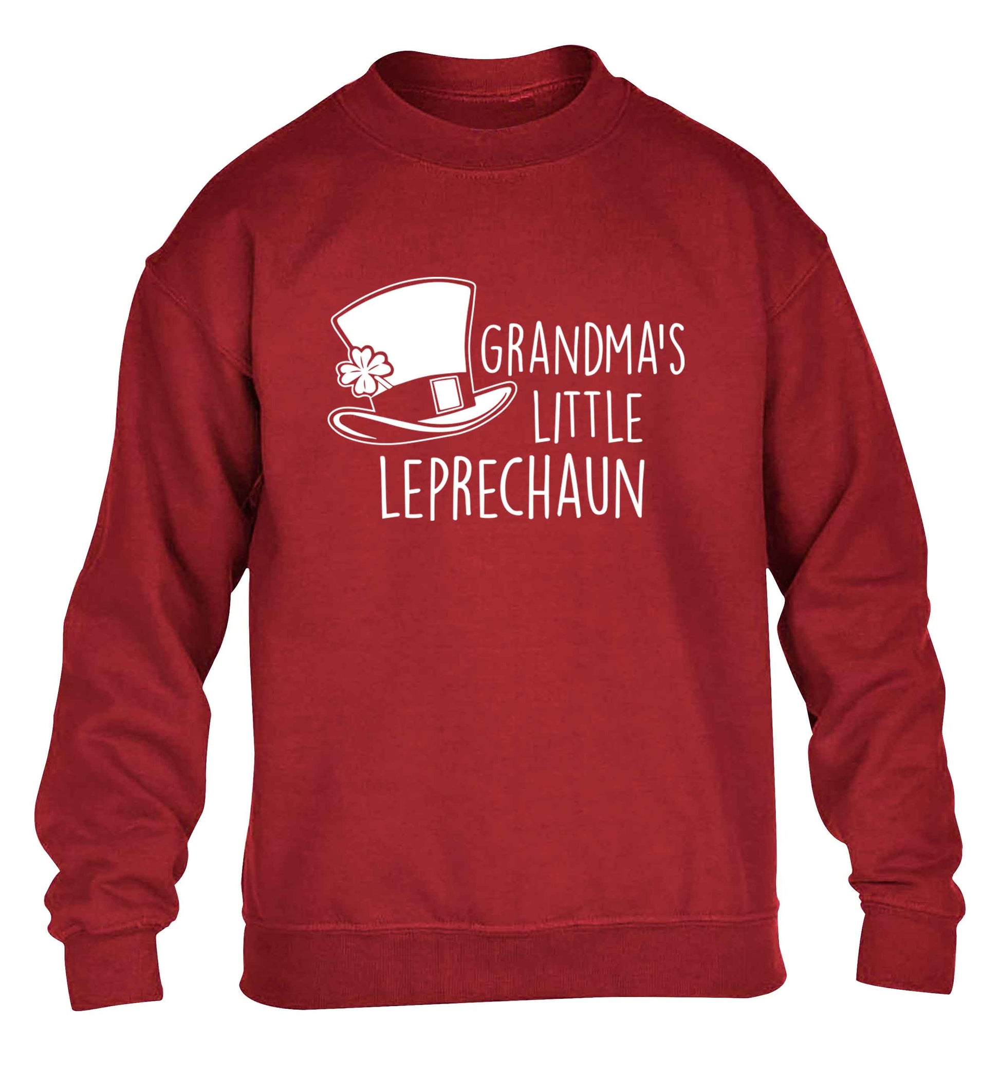 Grandma's little leprechaun children's grey sweater 12-13 Years