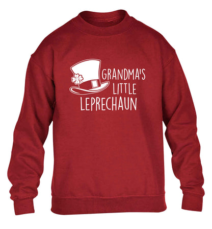 Grandma's little leprechaun children's grey sweater 12-13 Years
