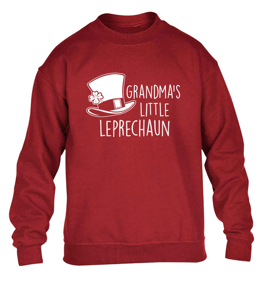 Grandma's little leprechaun children's grey sweater 12-13 Years
