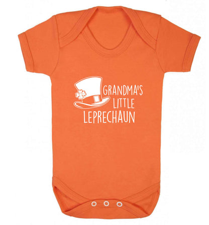 Grandma's little leprechaun baby vest orange 18-24 months
