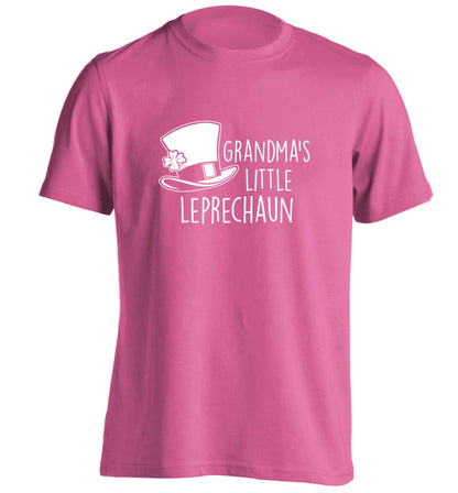 Grandma's little leprechaun adults unisex pink Tshirt 2XL