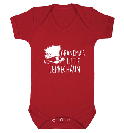 Grandma's little leprechaun baby vest red 18-24 months