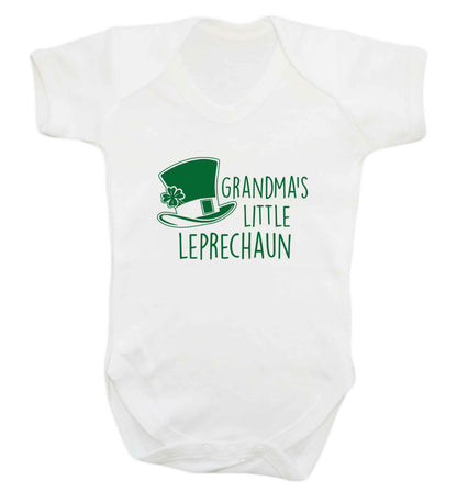 Grandma's little leprechaun baby vest white 18-24 months