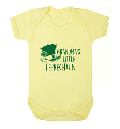 Grandma's little leprechaun baby vest pale yellow 18-24 months